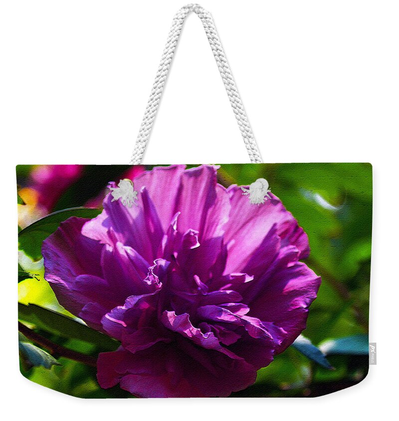 Flower Painting Weekender Tote Bag featuring the painting Althea II by Patricia Griffin Brett