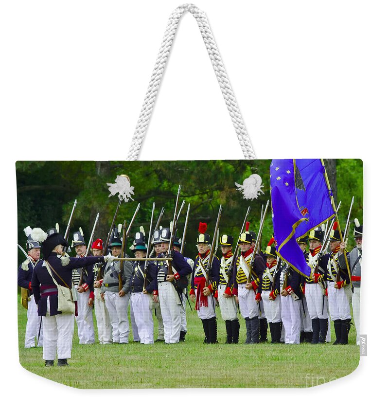 Siege Of Fort Erie Weekender Tote Bag featuring the photograph American Line by JT Lewis