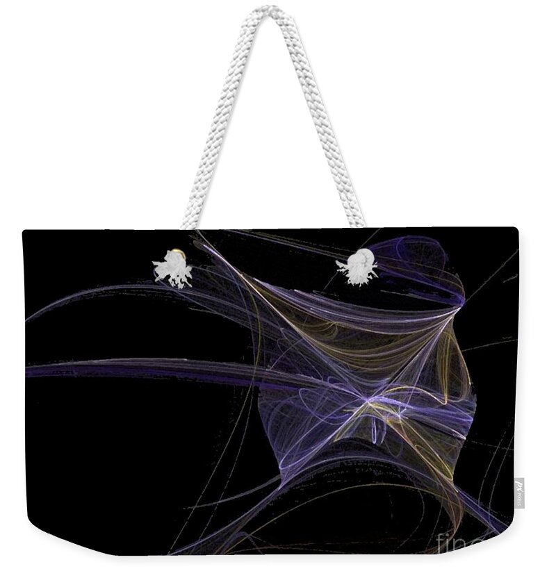 Angel Weekender Tote Bag featuring the digital art Amethyst Angel Rising by Vicki Lynn Sodora