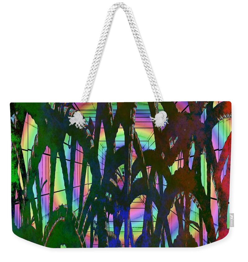 Abstract Weekender Tote Bag featuring the digital art And They All Came Tumbling Down by Tim Allen