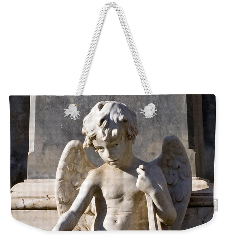 Angel Of Baroque Weekender Tote Bag featuring the photograph ANGEL of BAROQUE by Silva Wischeropp