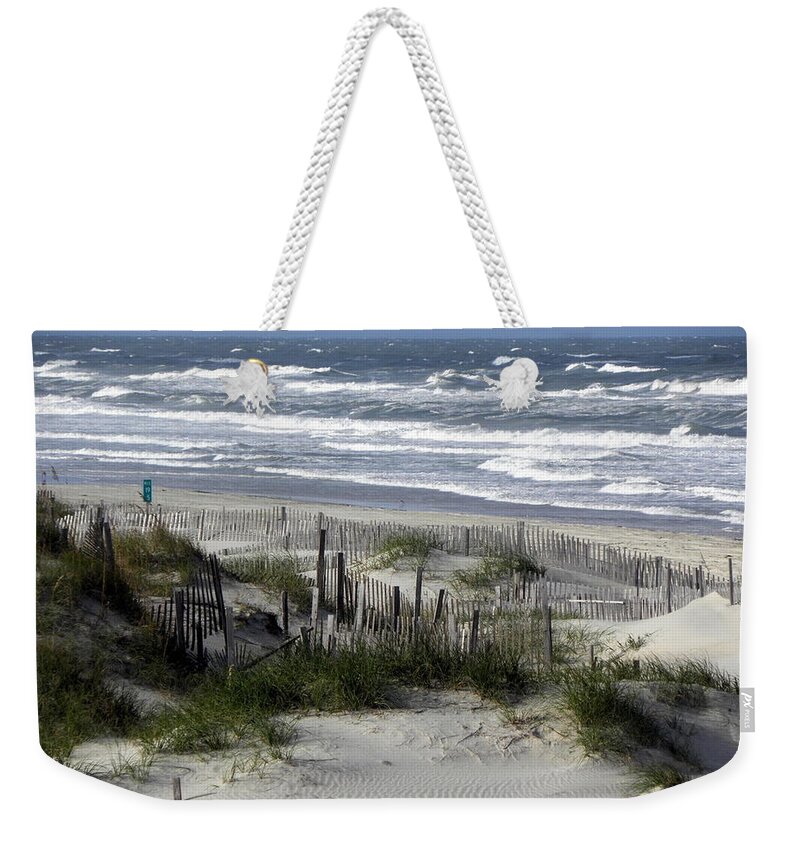 Sea Weekender Tote Bag featuring the photograph Angry Sea by Kim Galluzzo