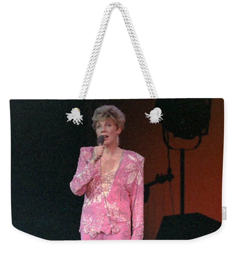 Music Weekender Tote Bag featuring the photograph Anne Murray by Mike Martin