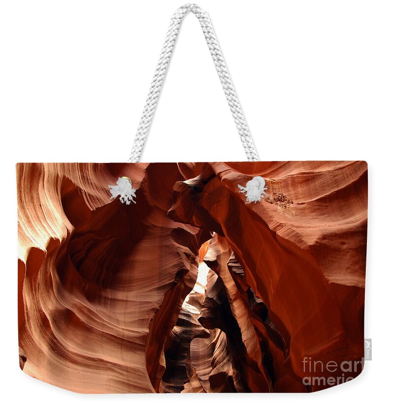 Antelope Slot Canyon Weekender Tote Bag featuring the photograph Antelope Slot Canyon by Cassie Marie Photography