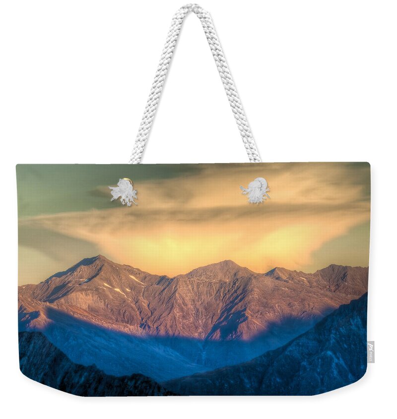 00441040 Weekender Tote Bag featuring the photograph Anvil Cloud At Above Matukituki Valley by Colin Monteath