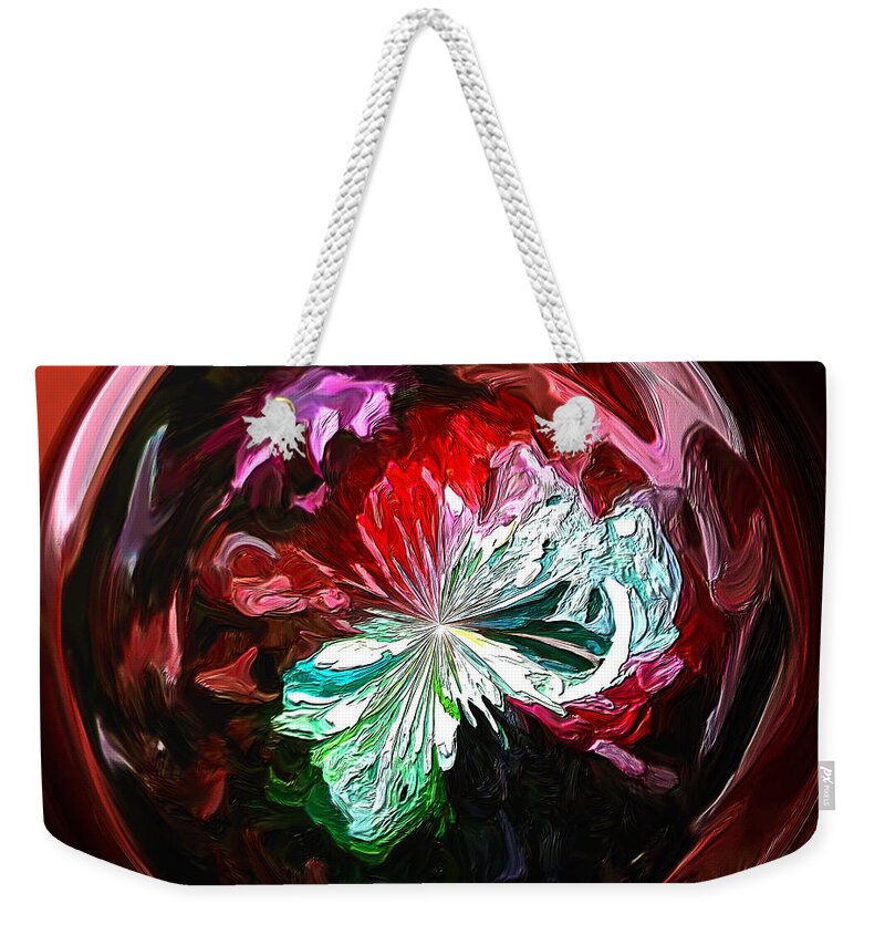 Abstract Weekender Tote Bag featuring the mixed media Arabian Nights II by Patricia Griffin Brett