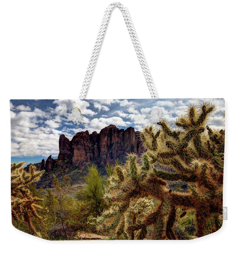 Arizona Weekender Tote Bag featuring the photograph Arizona Landscape by Mark Valentine