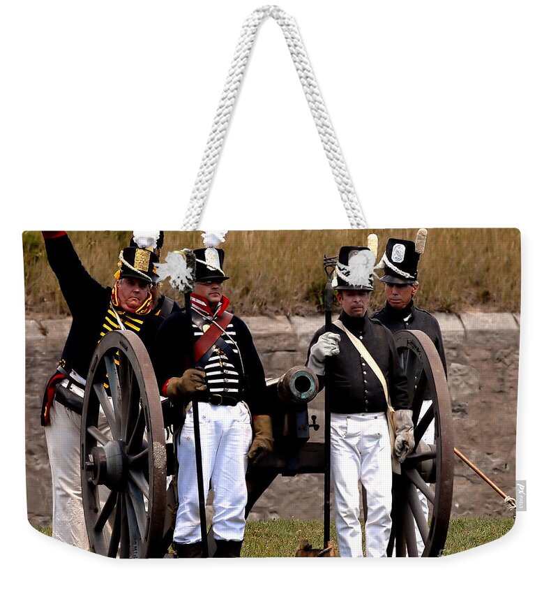 Artillery Weekender Tote Bag featuring the photograph Artillery by JT Lewis