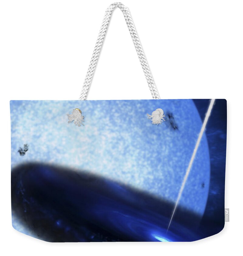 Cygnus X-1 Weekender Tote Bag featuring the digital art Artists Concept Of Cygnus X-1 by Fahad Sulehria