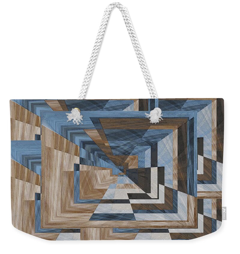 Abstract Weekender Tote Bag featuring the digital art Aspiration 3 by Tim Allen