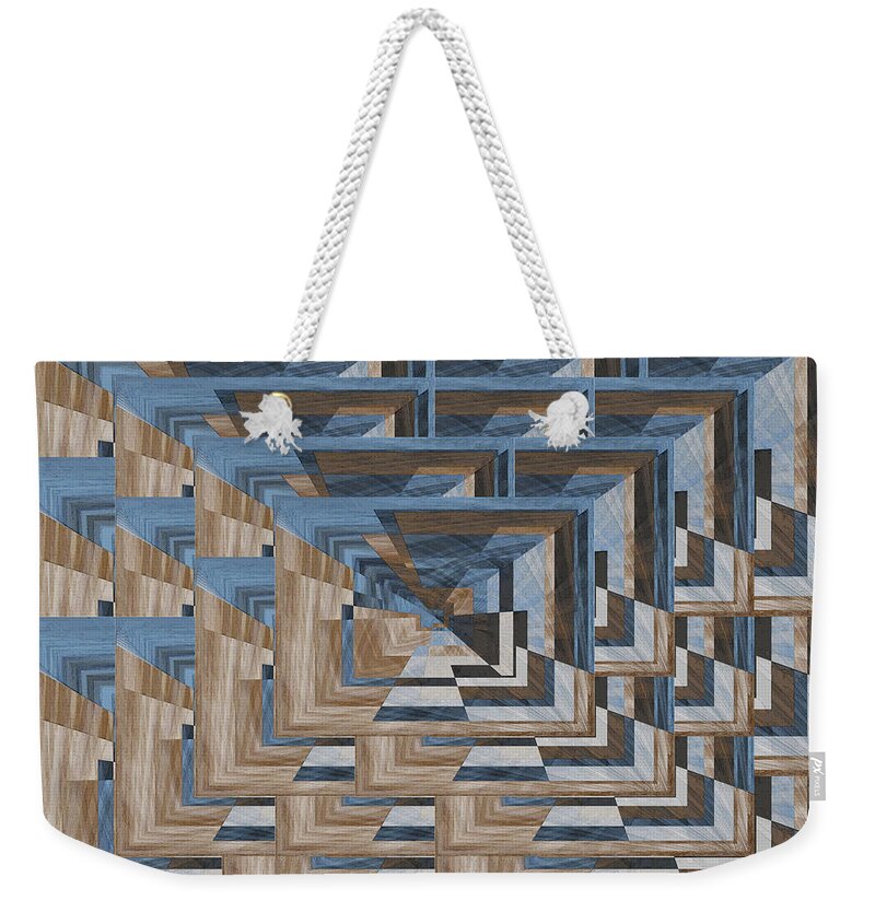 Abstract Weekender Tote Bag featuring the digital art Aspiration 5 by Tim Allen