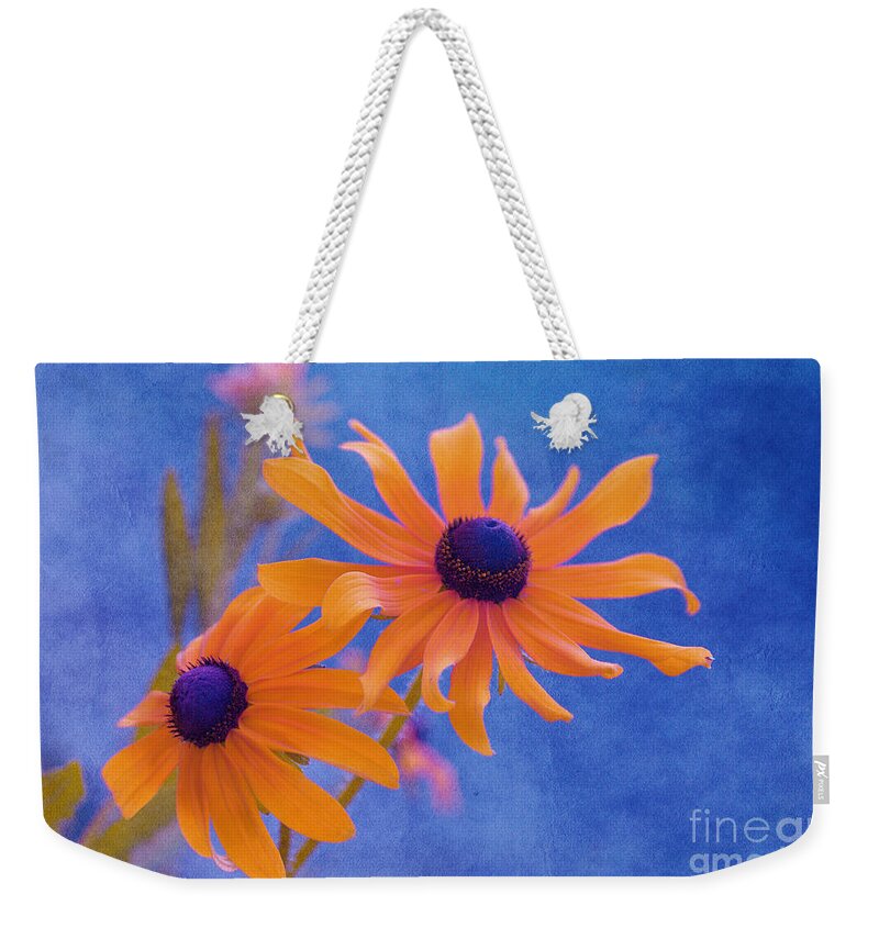 black Eyed Susan Weekender Tote Bag featuring the photograph Attachement - s11at01d by Variance Collections