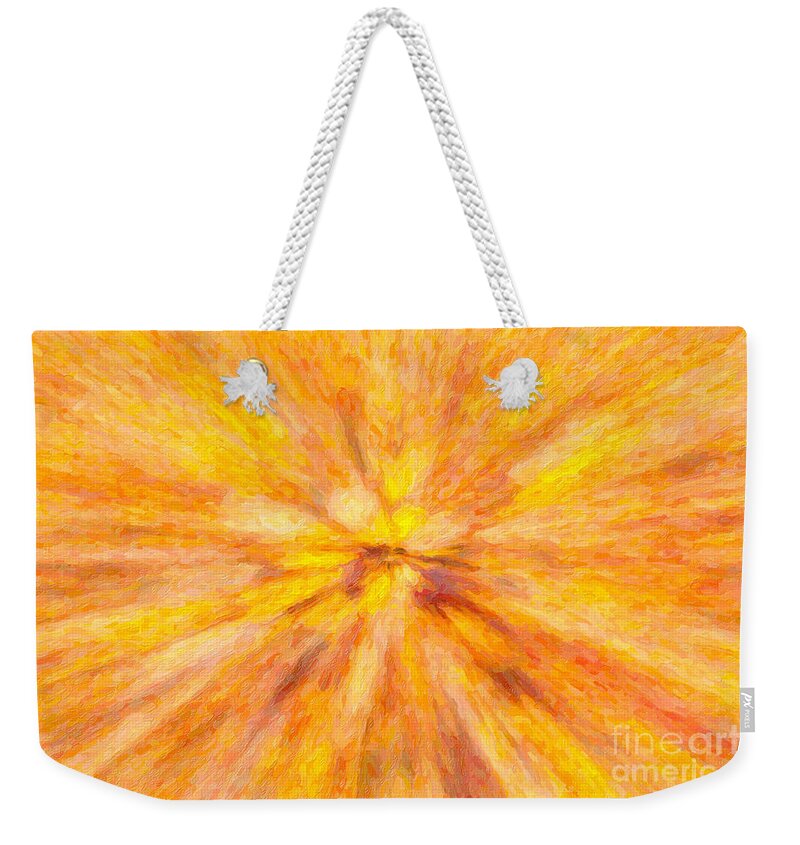 Clarence Holmes Weekender Tote Bag featuring the photograph Autumn Leaves Impasto II by Clarence Holmes