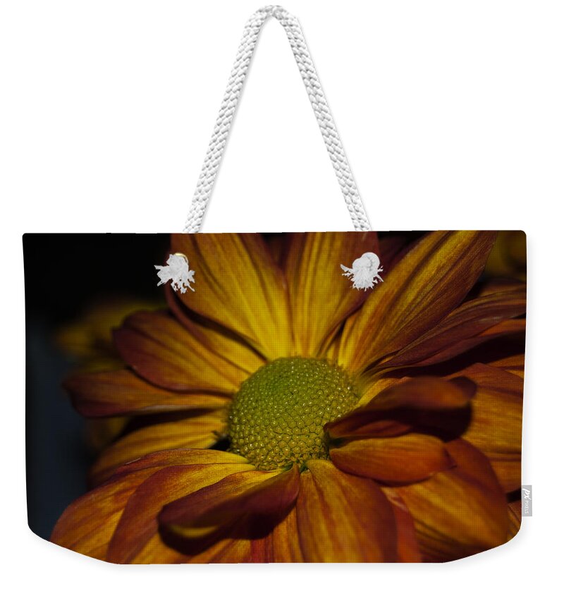 Flower Weekender Tote Bag featuring the photograph Autumn Mum by Judy Hall-Folde