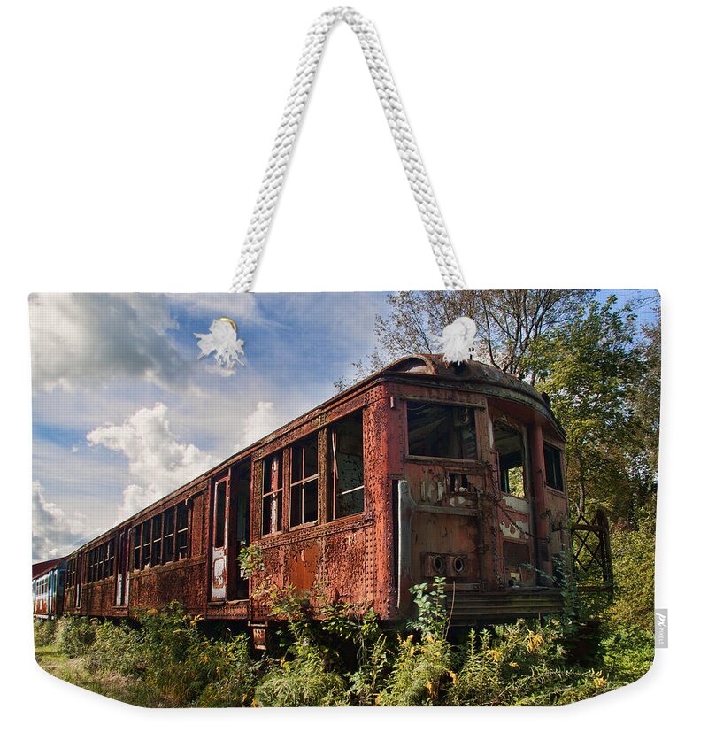 Transit Weekender Tote Bag featuring the photograph Awaiting Restoration by Dale Kincaid
