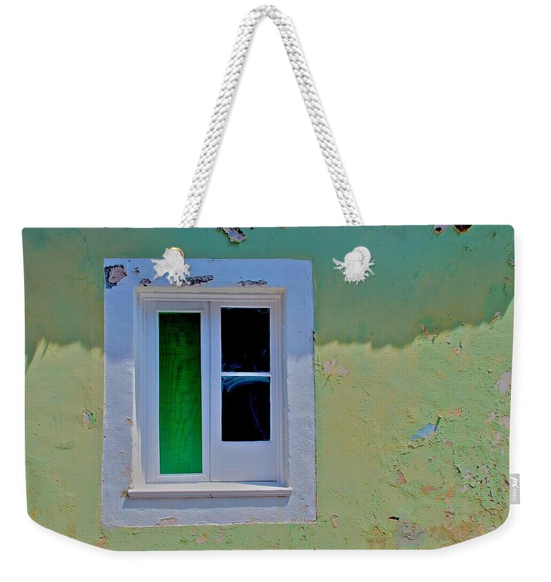Azores Weekender Tote Bag featuring the photograph Azores Window by Eric Tressler