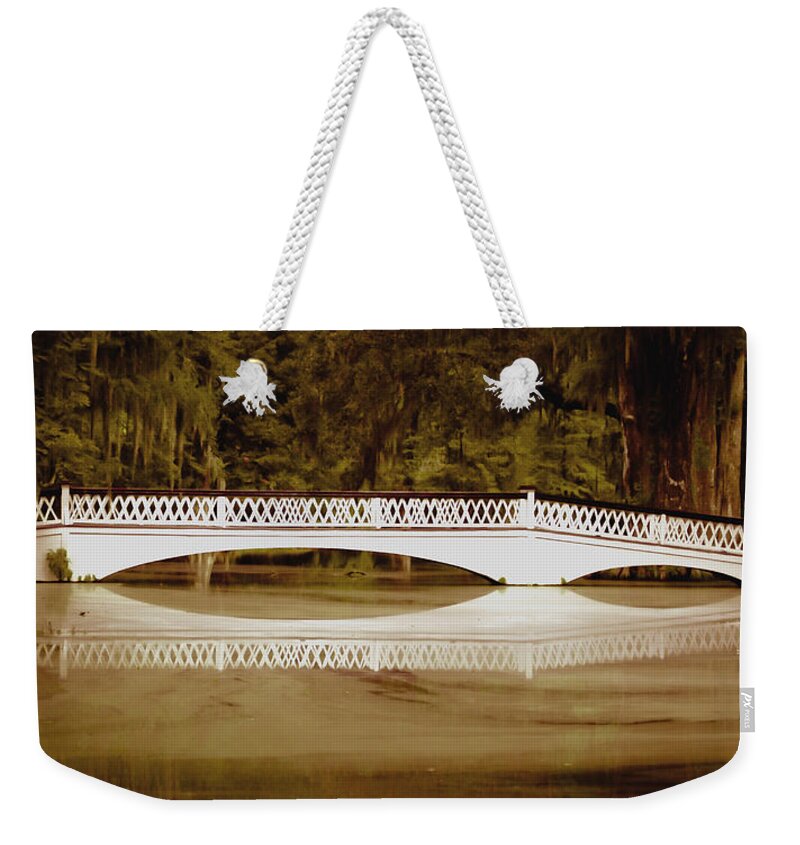 Bridge Weekender Tote Bag featuring the photograph Back in the Day by DigiArt Diaries by Vicky B Fuller