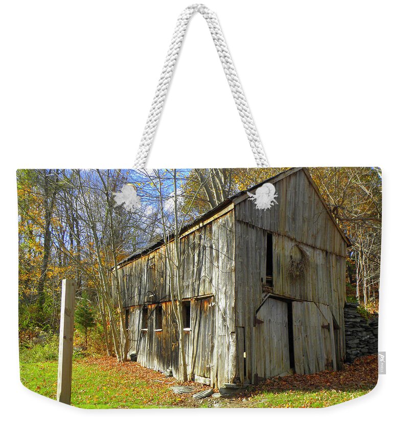Fall Setting Weekender Tote Bag featuring the photograph Back in Time by Kim Galluzzo