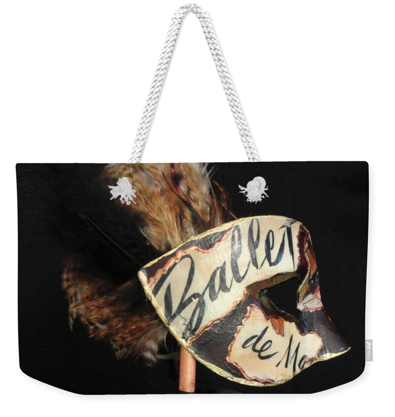 Venetian Mask Weekender Tote Bag featuring the photograph Baletto by Shannon Grissom