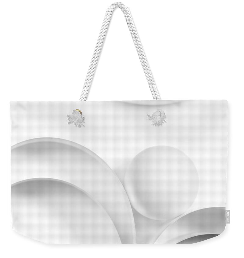 Ball Weekender Tote Bag featuring the photograph Ball and Curves 02 by Nailia Schwarz