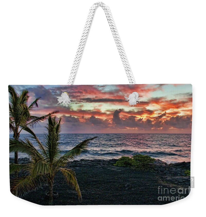 Hawaii Weekender Tote Bag featuring the photograph Big Island Sunrise by Gary Beeler