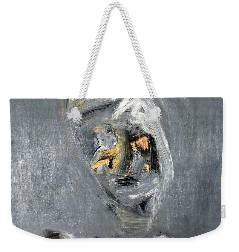 Landscape Weekender Tote Bag featuring the painting Black And White Portrait 2 by JC Armbruster
