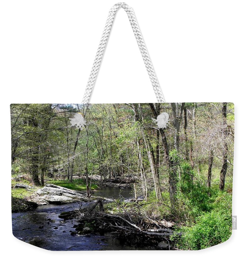 Brook Weekender Tote Bag featuring the photograph Blackwell Brook by Kim Galluzzo Wozniak
