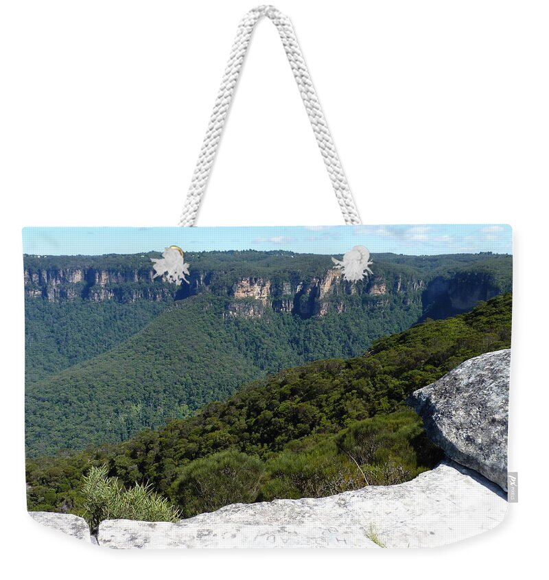 Australia Weekender Tote Bag featuring the photograph Blue Mountains #1 by Carla Parris