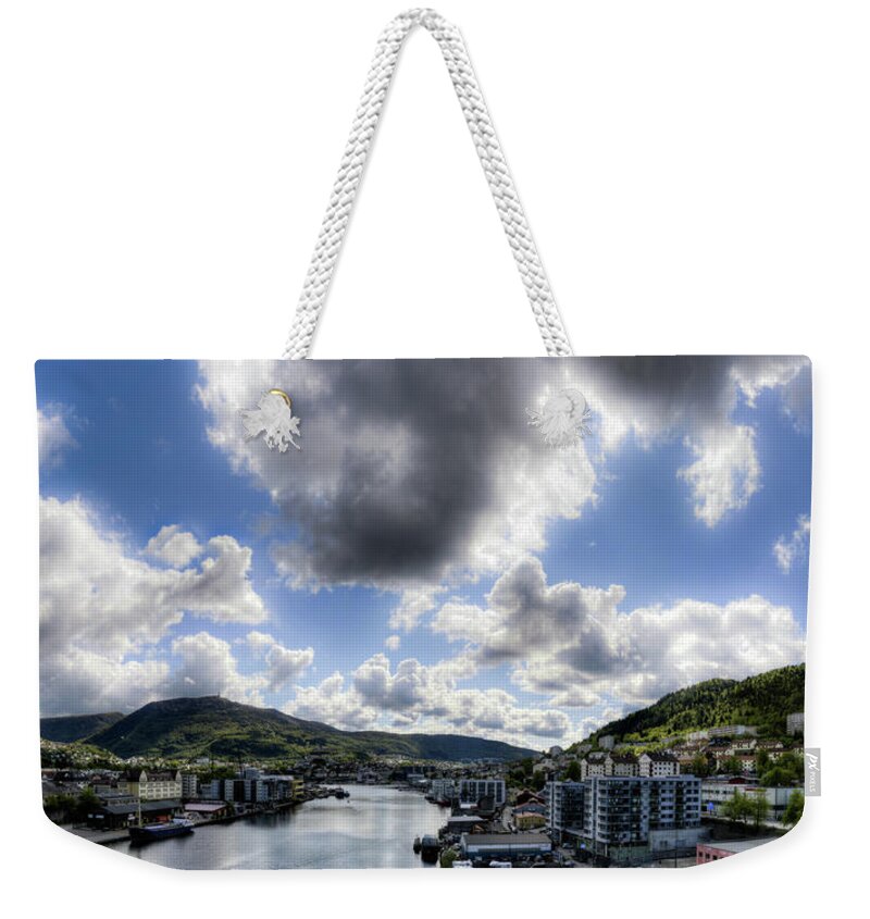 Art Weekender Tote Bag featuring the photograph Bridge View Panorama by Hakon Soreide