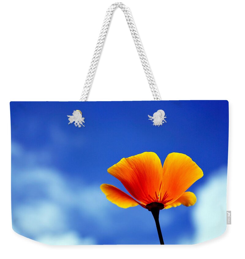 California Poppy Weekender Tote Bag featuring the photograph California Dreaming by Bel Menpes