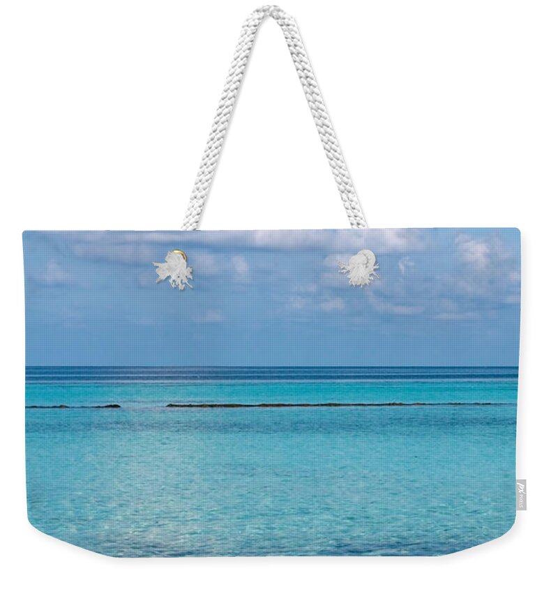 Seascape Weekender Tote Bag featuring the photograph Calm Waters by Shirley Mitchell