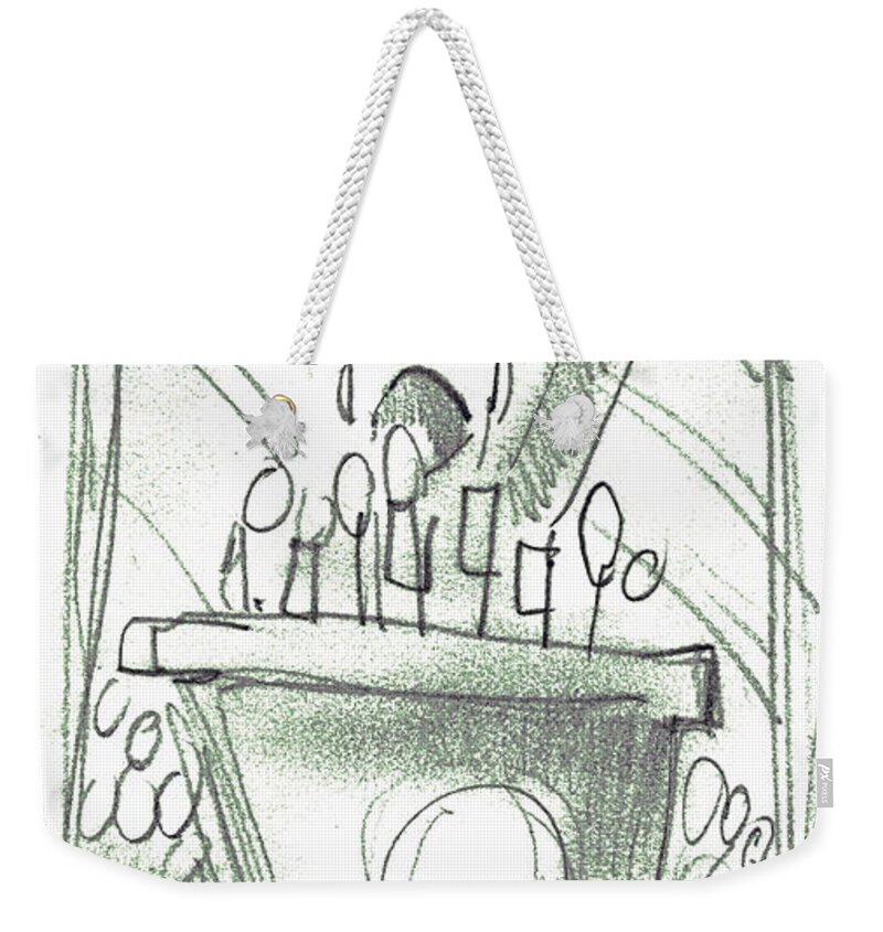 Campaign Weekender Tote Bag featuring the drawing Campaign Promises by Rhodes Rumsey