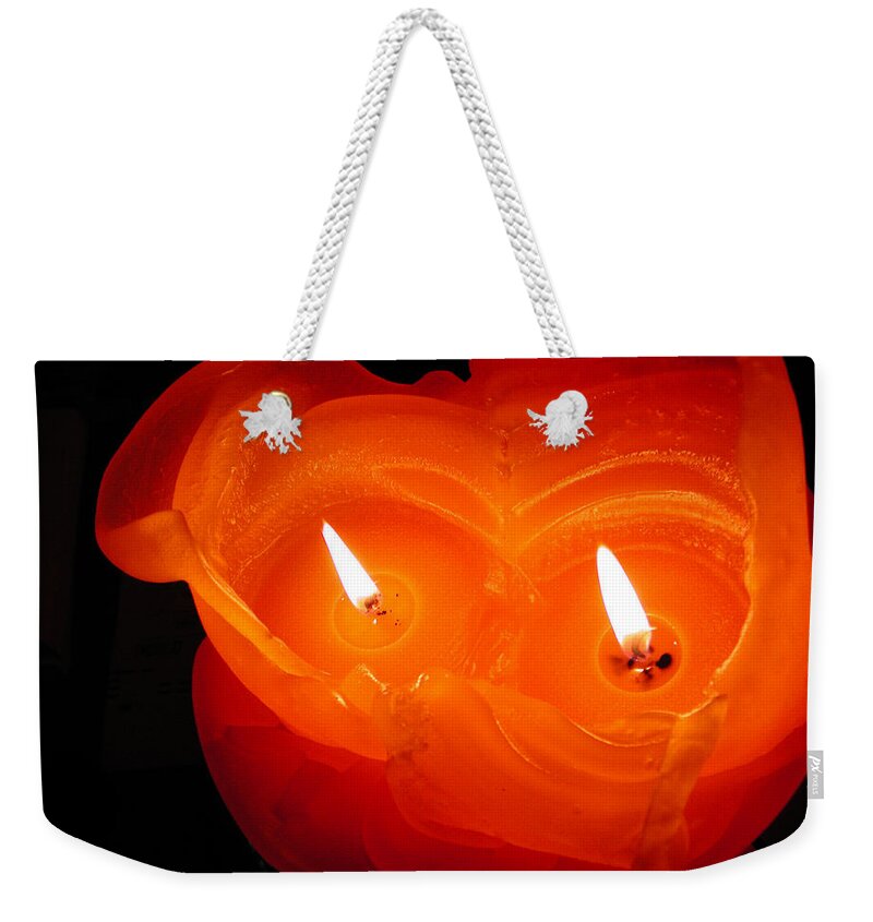 Coletteguggenheim Weekender Tote Bag featuring the photograph Candle Photo by Colette V Hera Guggenheim