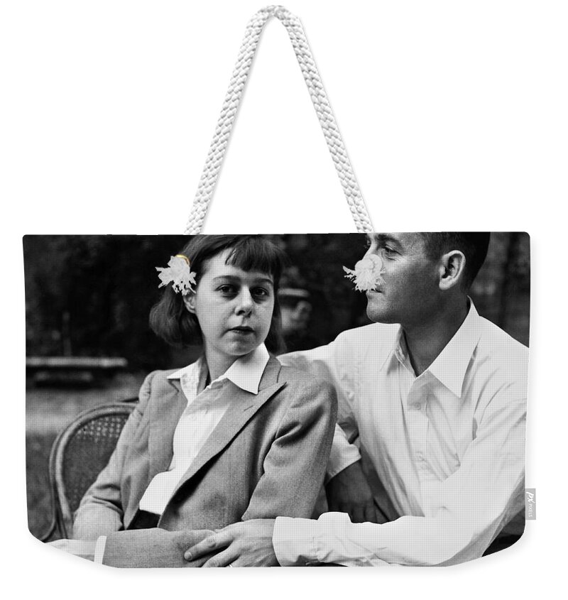 1940 Weekender Tote Bag featuring the photograph CARSON McCULLERS by Granger
