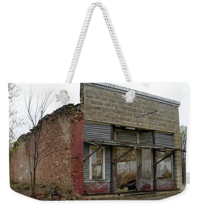 Abandoned Weekender Tote Bag featuring the photograph Cat in Elk Falls by Keith Stokes