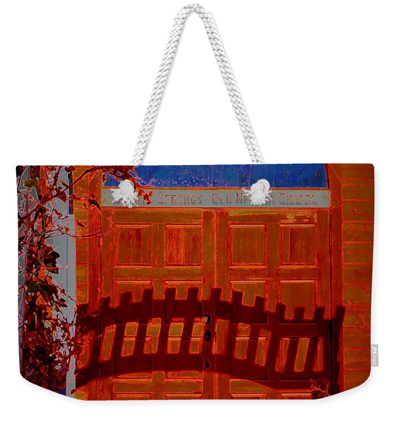 Chapel Weekender Tote Bag featuring the photograph Chapel Of Love by Diane montana Jansson