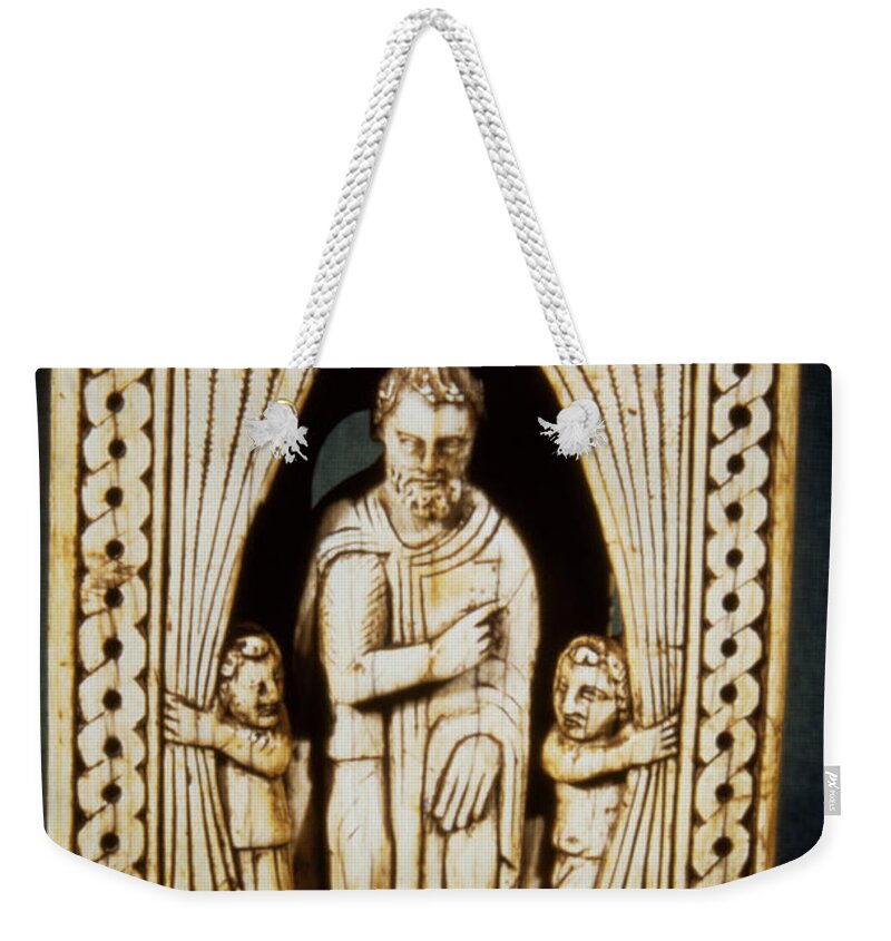 11th Century Weekender Tote Bag featuring the photograph CHESS PIECE, 11th-12th C by Granger