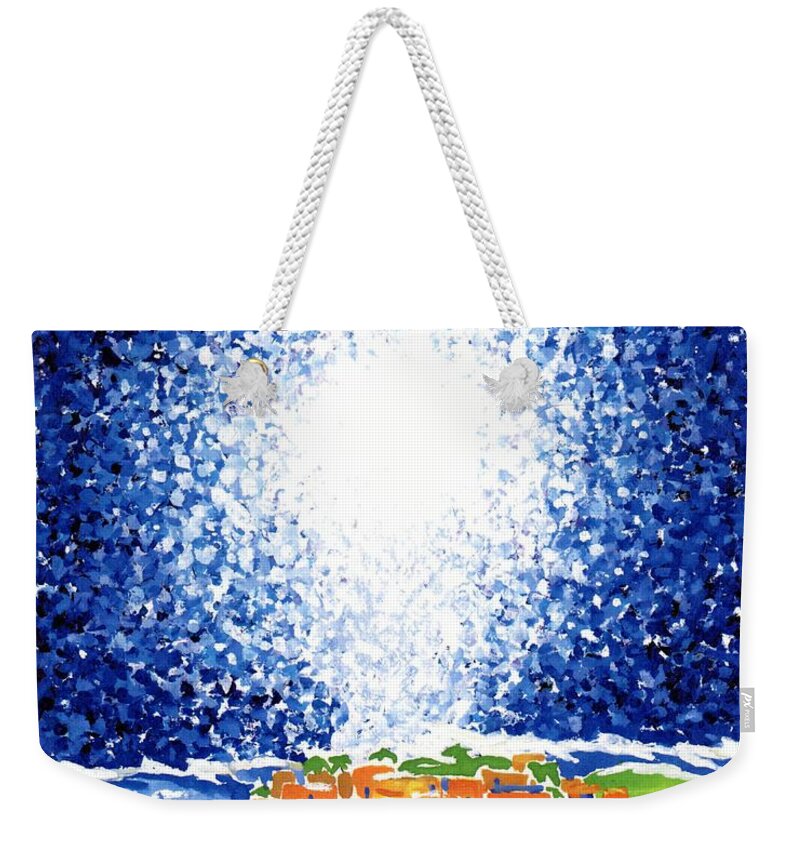 Star Weekender Tote Bag featuring the painting Christmas Star by Rodger Ellingson