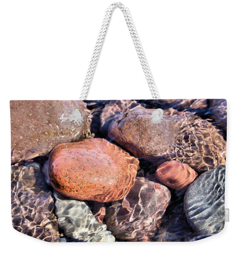 Lake Superior Weekender Tote Bag featuring the photograph Clean by Kristin Elmquist