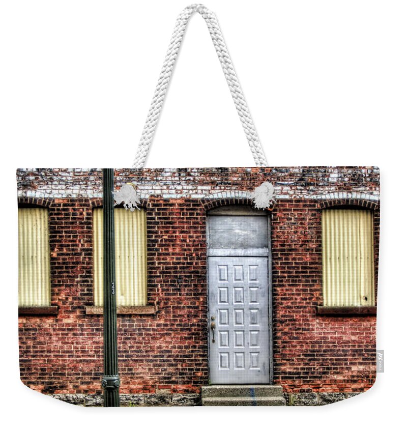 Buffalo Weekender Tote Bag featuring the photograph Cobblestone District by Tammy Wetzel
