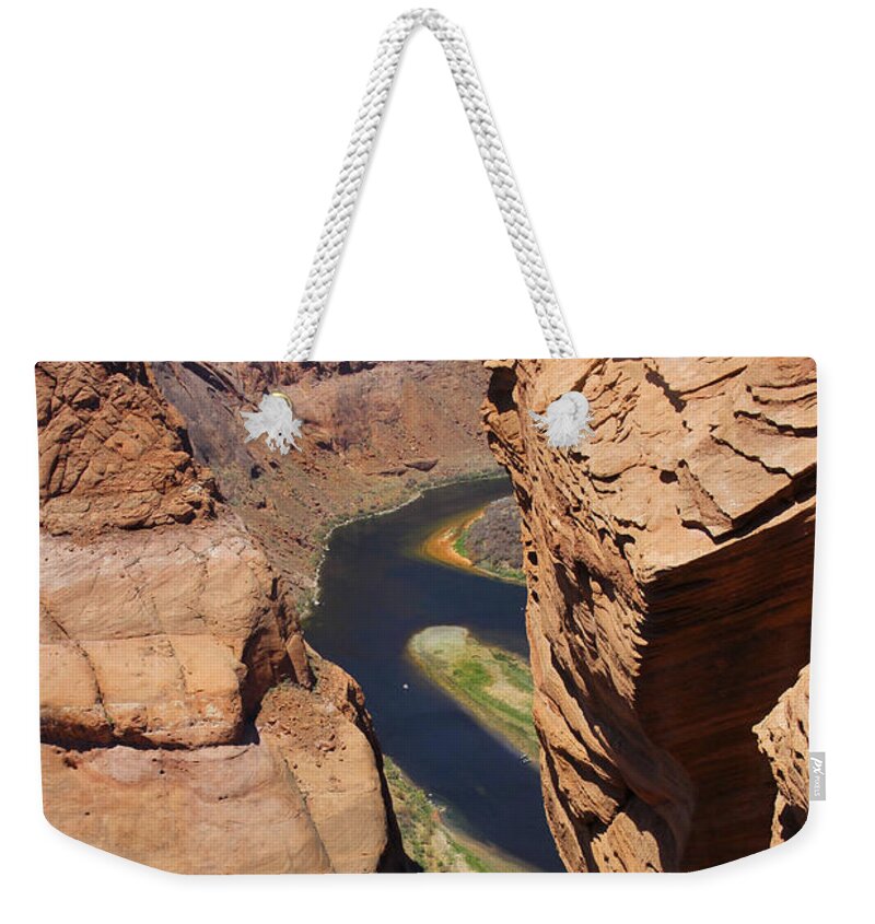 Arizona Weekender Tote Bag featuring the photograph Colorado River at Horseshoe Bend by Mike McGlothlen