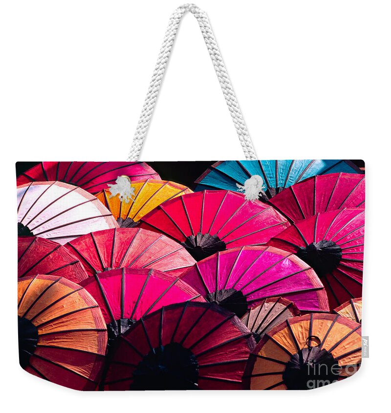 Art Weekender Tote Bag featuring the photograph Colorful Umbrella by Luciano Mortula