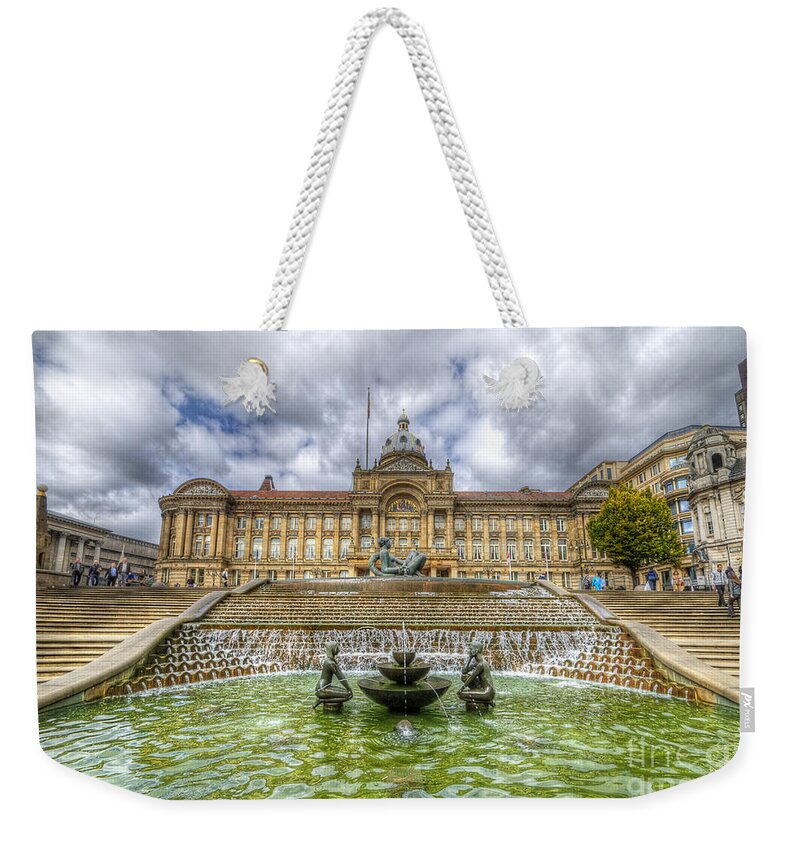 Art Weekender Tote Bag featuring the photograph Council House And Victoria Square - Birmingham by Yhun Suarez