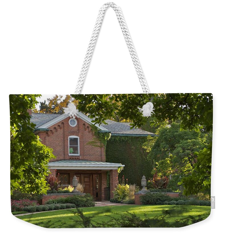 Campus Weekender Tote Bag featuring the photograph Cowles House by Joseph Yarbrough