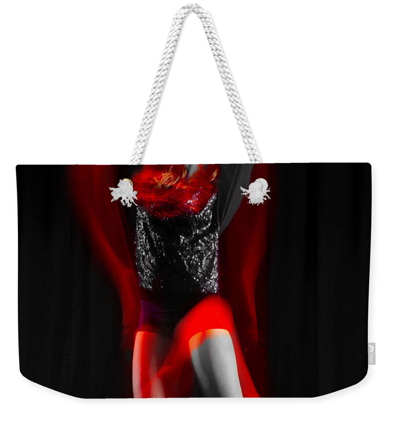Photography Weekender Tote Bag featuring the photograph Dancing with Fire by Frederic A Reinecke