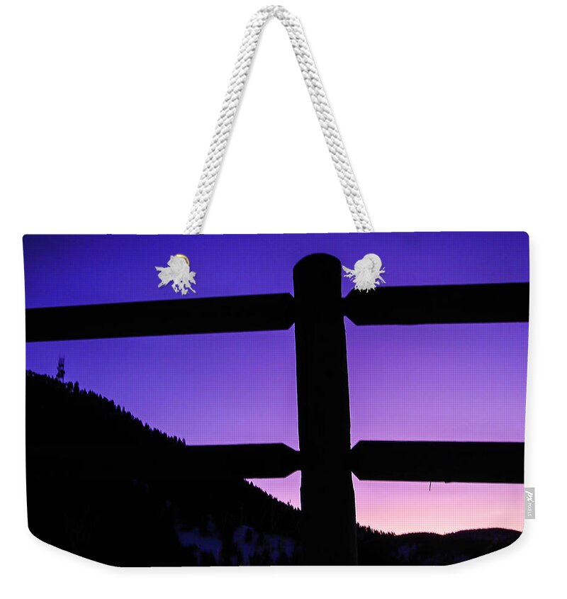 Landscapes Weekender Tote Bag featuring the photograph Darkening Sky by Shannon Harrington
