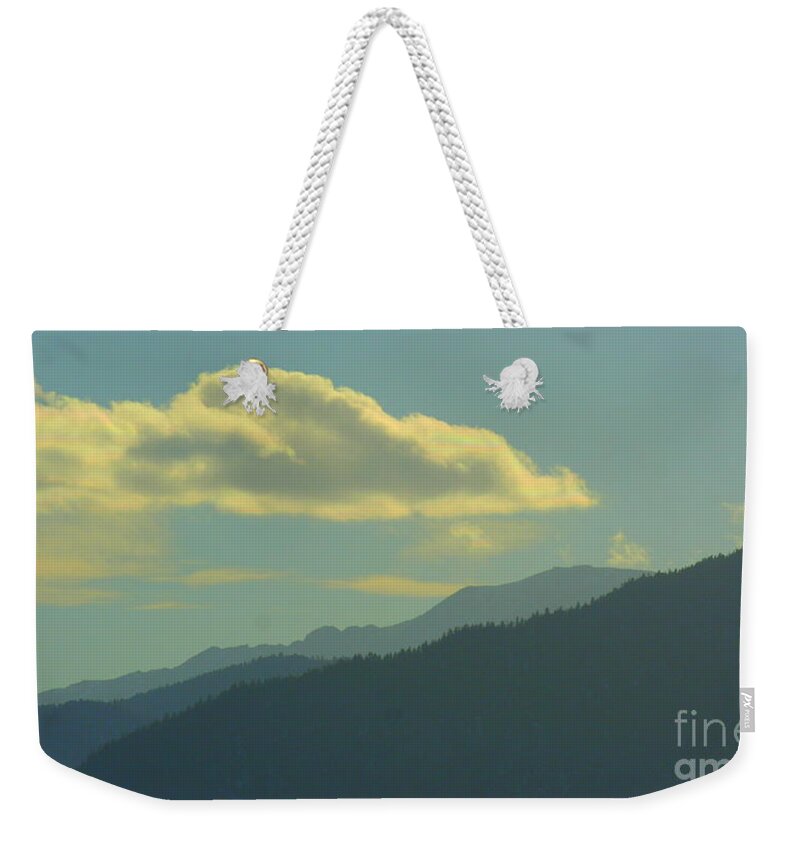 Mountains Weekender Tote Bag featuring the photograph Day time mountains by Julie Lueders 