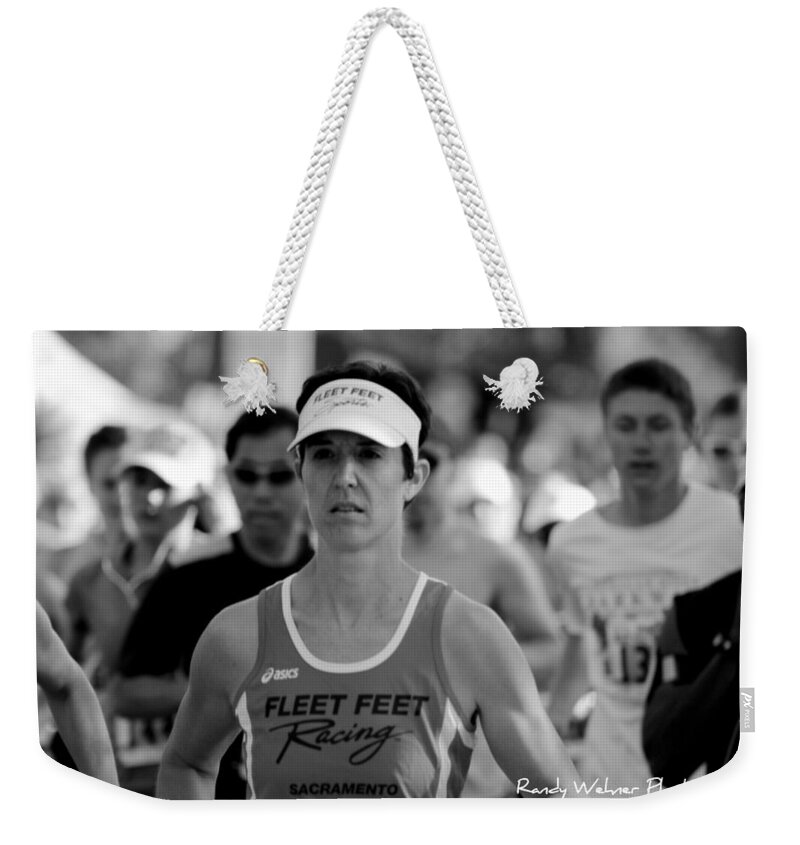 Parkway Half 2012 Weekender Tote Bag featuring the photograph Deanna by Randy Wehner
