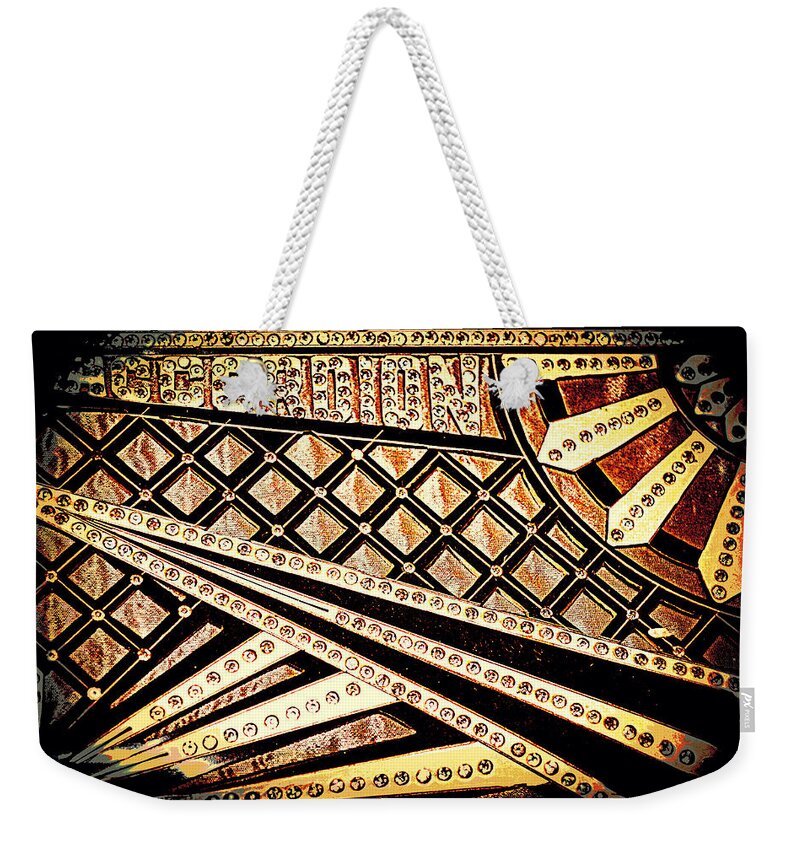 Musical Instrument Weekender Tote Bag featuring the photograph Deco Music by Diane montana Jansson