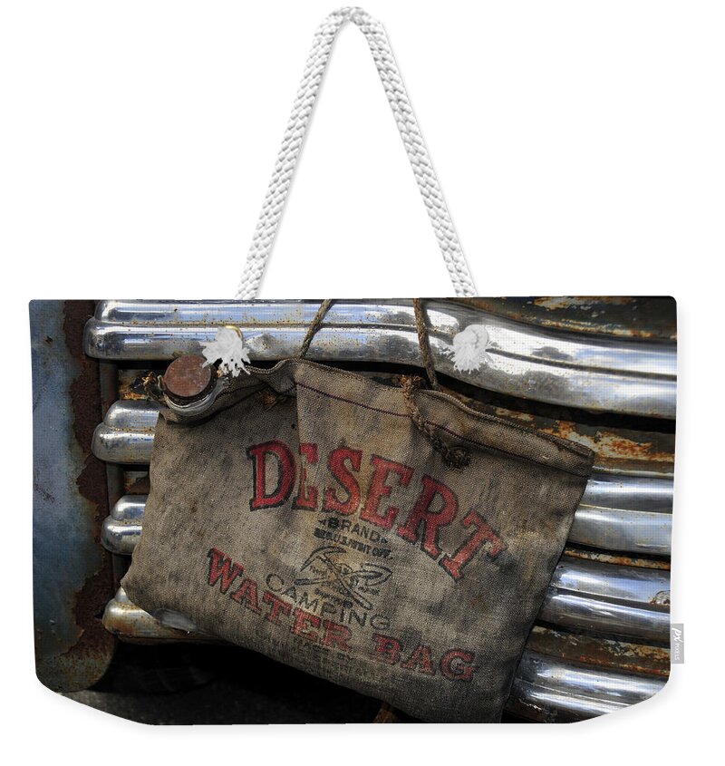 Fine Art Photography Weekender Tote Bag featuring the photograph Desert Water Bag by David Lee Thompson